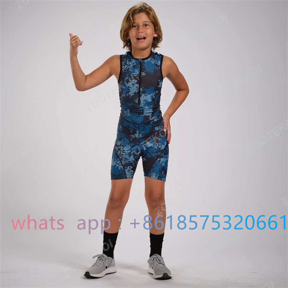 Cycling Gear Jersey - Zootekoi chłopcy dziewczęta uniwersalny kombinezon Triathlon