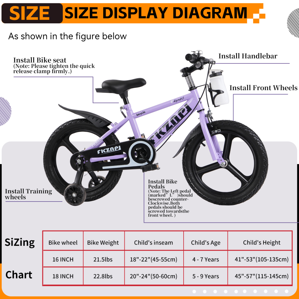 Rower dla dzieci, 18 cali – ra – Carbon Bike Frame recenzja i cena